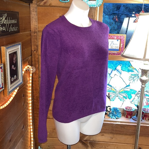 Taylor Marcs PURPLE super soft sweater GORGEOUS color - Picture 4 of 6